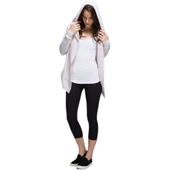 LULULEMON Cabin Yogi Wrap in Heathered White Neutral Blush 10 - Picture 7 of 15